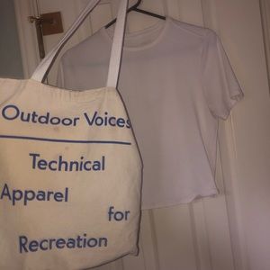 Outdoor Voices Cropped Workout Shirt